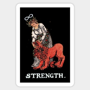 Tarot Card : Strength Tarot Sticker